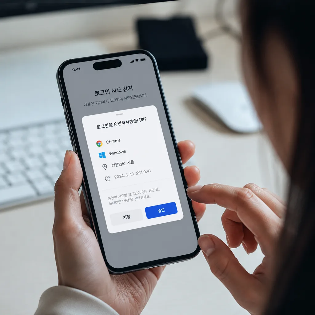 구글 2단계 인증 Google Prompt 확인